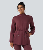 Veste décontractée SpacerTek™ col montant, manches longues avec cordon de serrage et poches