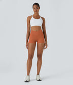 Softlyzero™ Short 7,5cm Biker Taille Haute Croisé Uni
