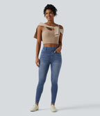 Jegging Halara Flex™ taille haute décontracté avec poches