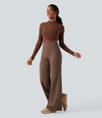 Pantalon yoga large gainant taille haute DayStretch avec poches