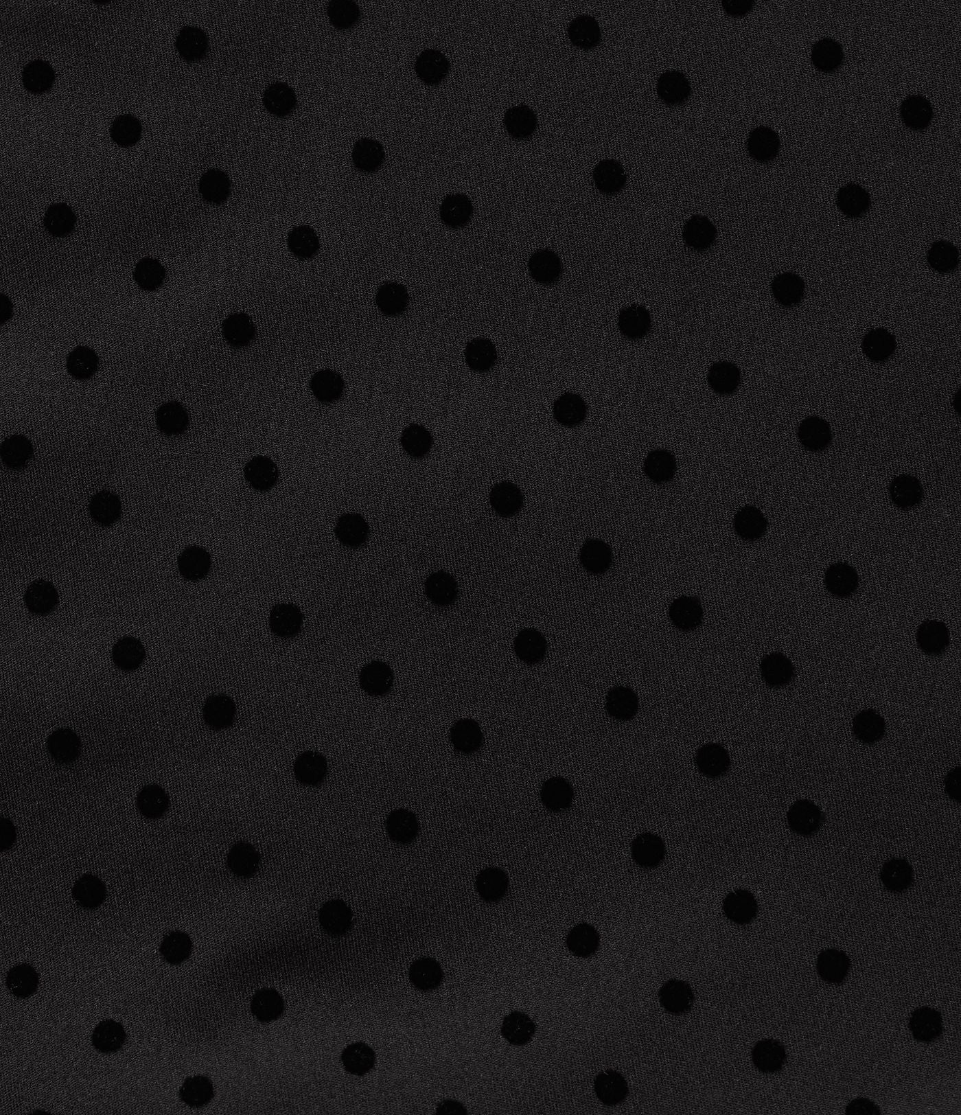 Jupe-short mini taille haute en velours à pois