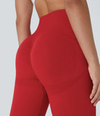 Legging yoga 7/8 taille haute froncé sans couture OneForm Seamless Flow