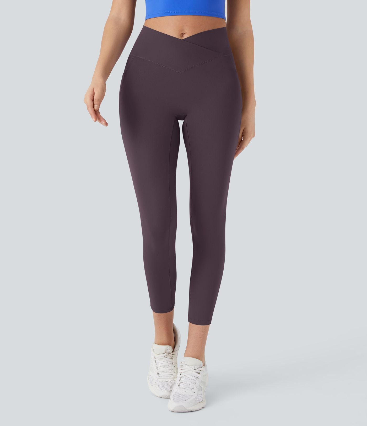 Softlyzero™ Legging Capri Unis Poches Croisées - UPF50+