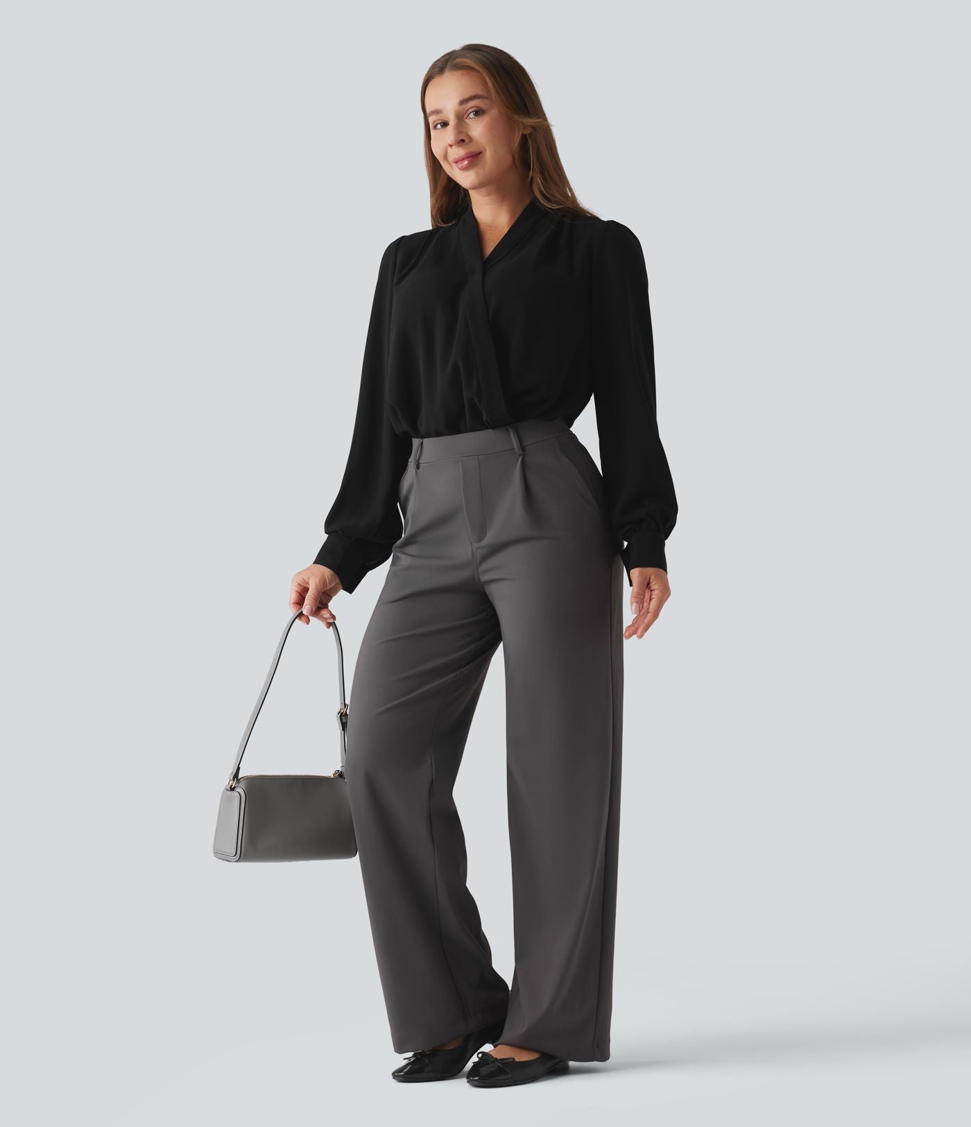 Body manches longues croisé pour le travail