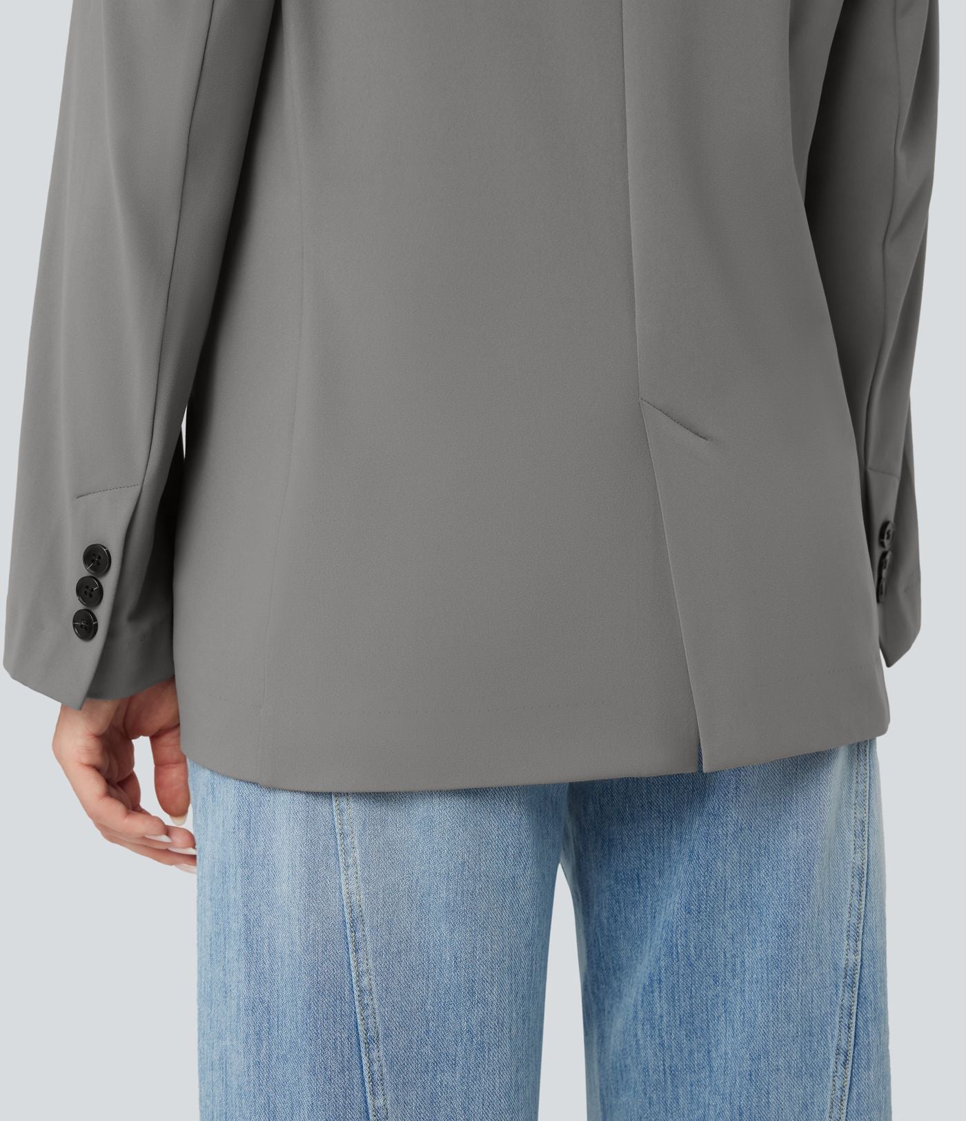 Blazer de travail col cranté à manches longues DayStretch avec poches