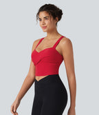 Débardeur court de yoga SoftlyZero™ Plush décolleté en cœur soutien-gorge intégré