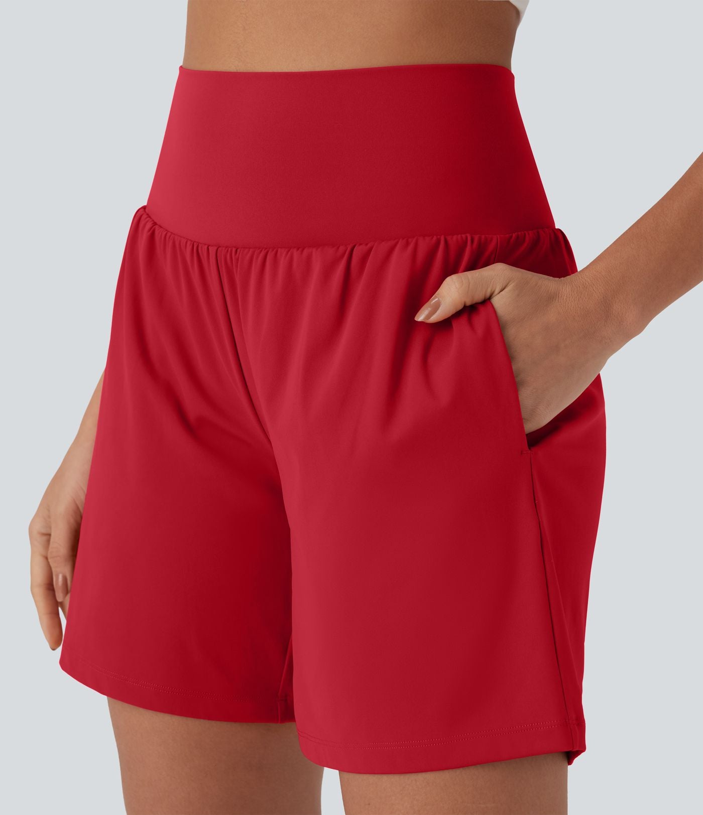 Short de yoga SoftlyZero™ Airy 2-en-1 taille très haute avec poches et effet frais InstantCool 17,5 cm