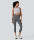 Legging capri yoga gainant effet push-up taille haute sans couture OneForm Seamless Flow