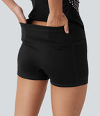 Robe sport de tennis mini 2-en-1 à pois avec brassière intégrée et poches - Édition Easy Peasy