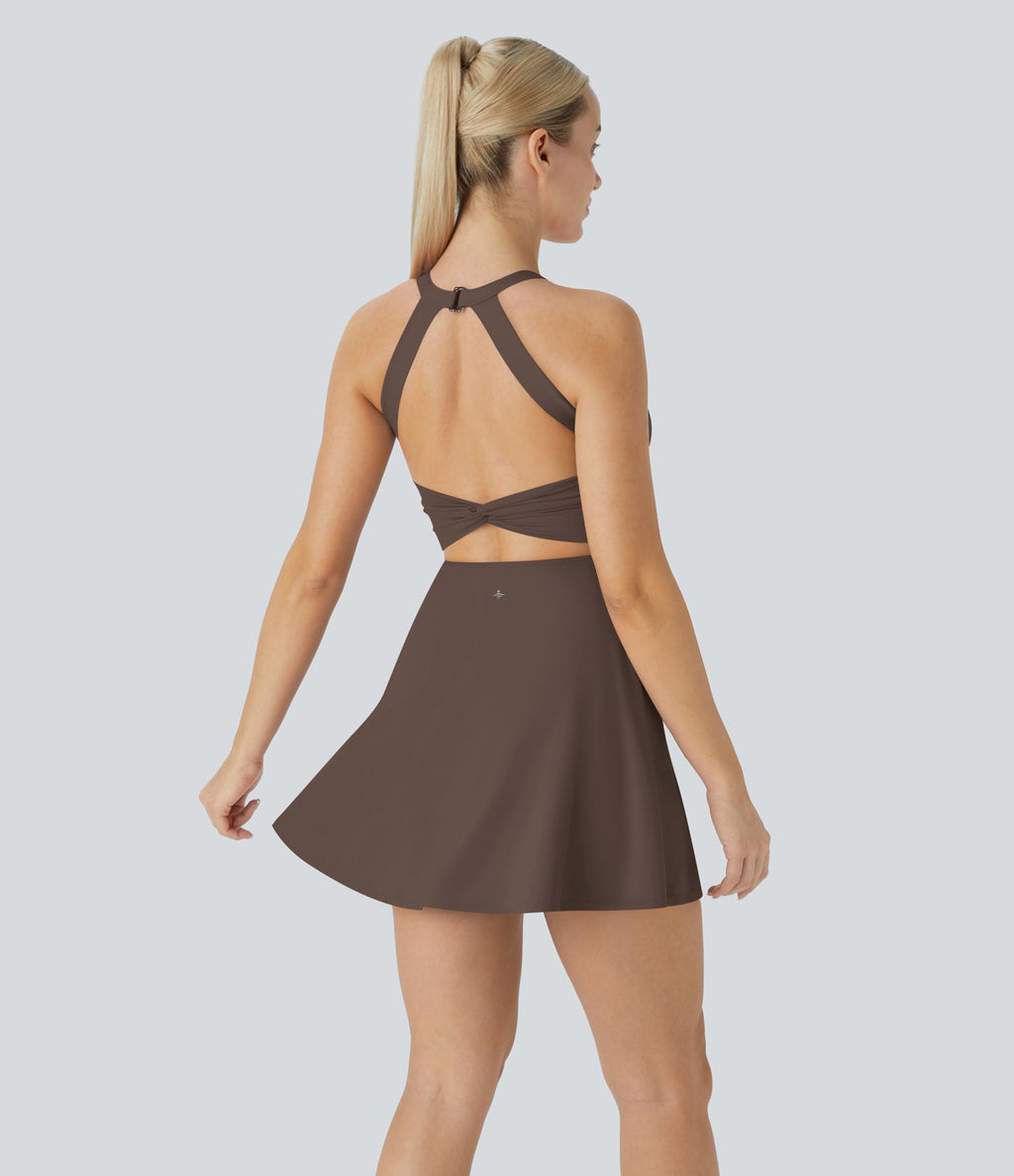 Softlyzero™ Airy Robe Sport Torsadée Dos Nu Édition Easy Peasy