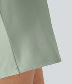 Short yoga 2-en-1 SoftlyZero™ Airy effet frais InstantCool taille très haute 12,5 cm avec poches, longueur allongée