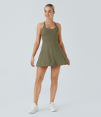 Robe de sport dos nu torsadée A-C
