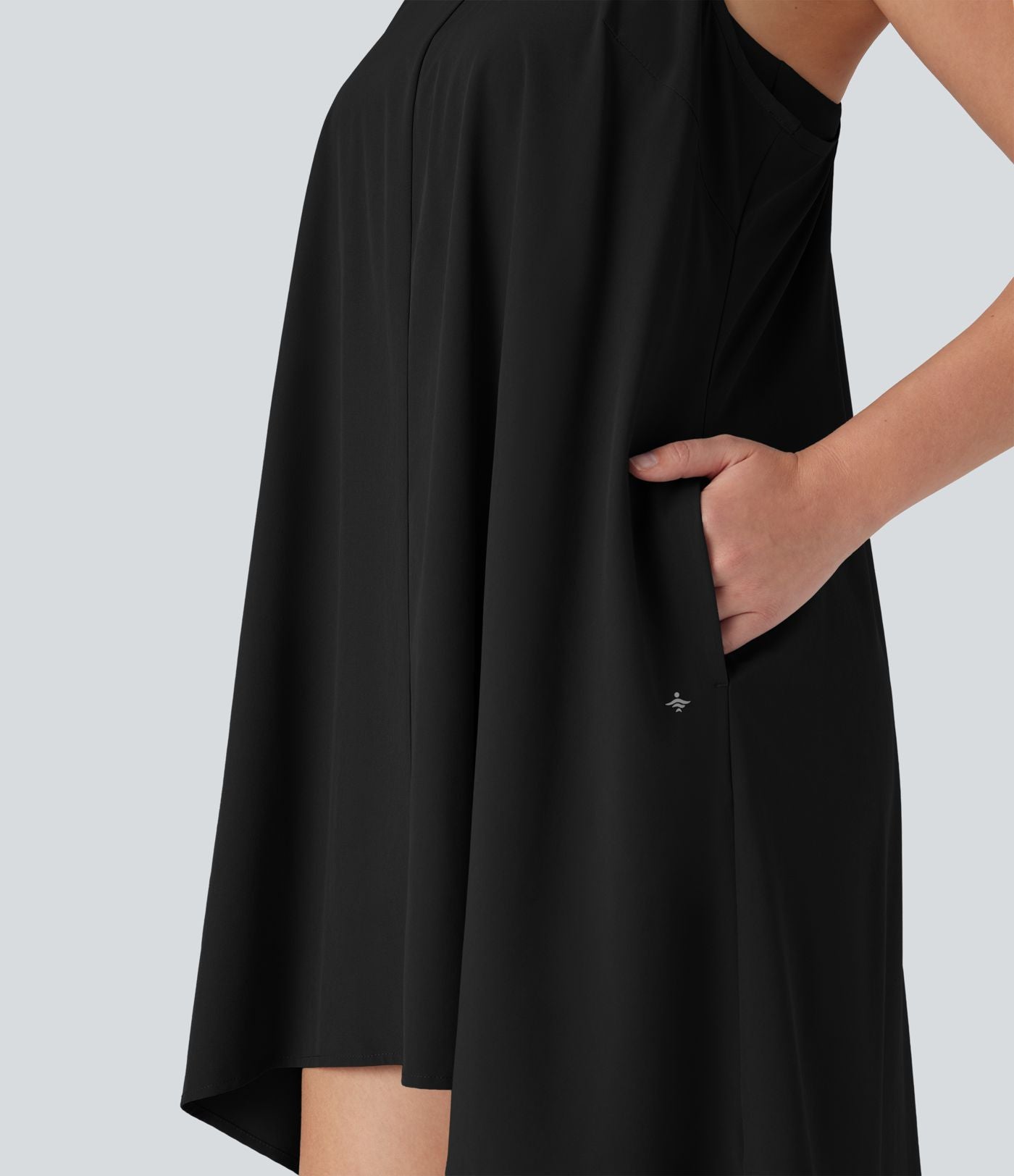 Robe décontractée mini Breezeful™ dos nageur fluide asymétrique séchage rapide avec poche E-G
