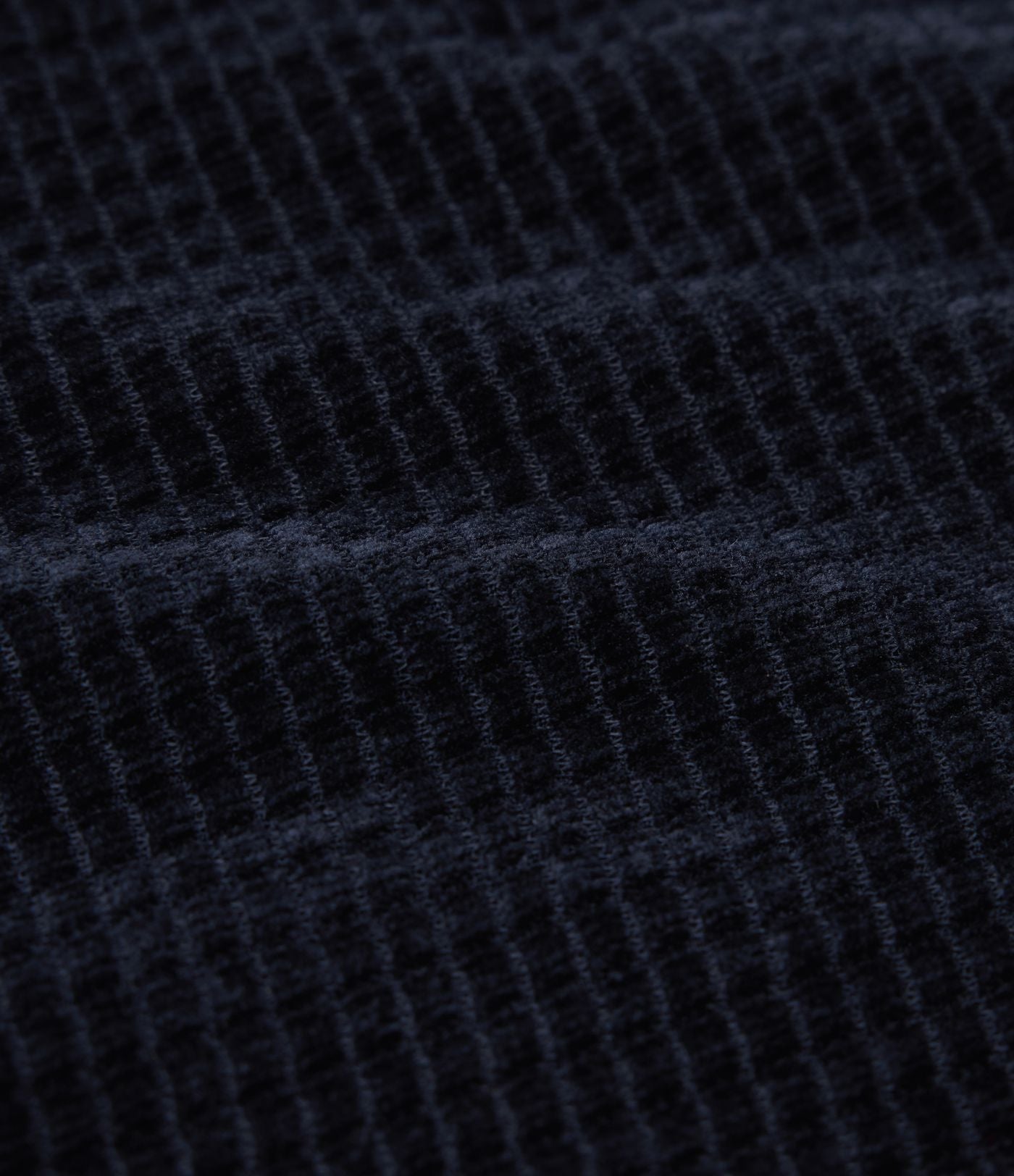 Pantalon décontracté chenille gaufré taille haute avec cordon de serrage et poches