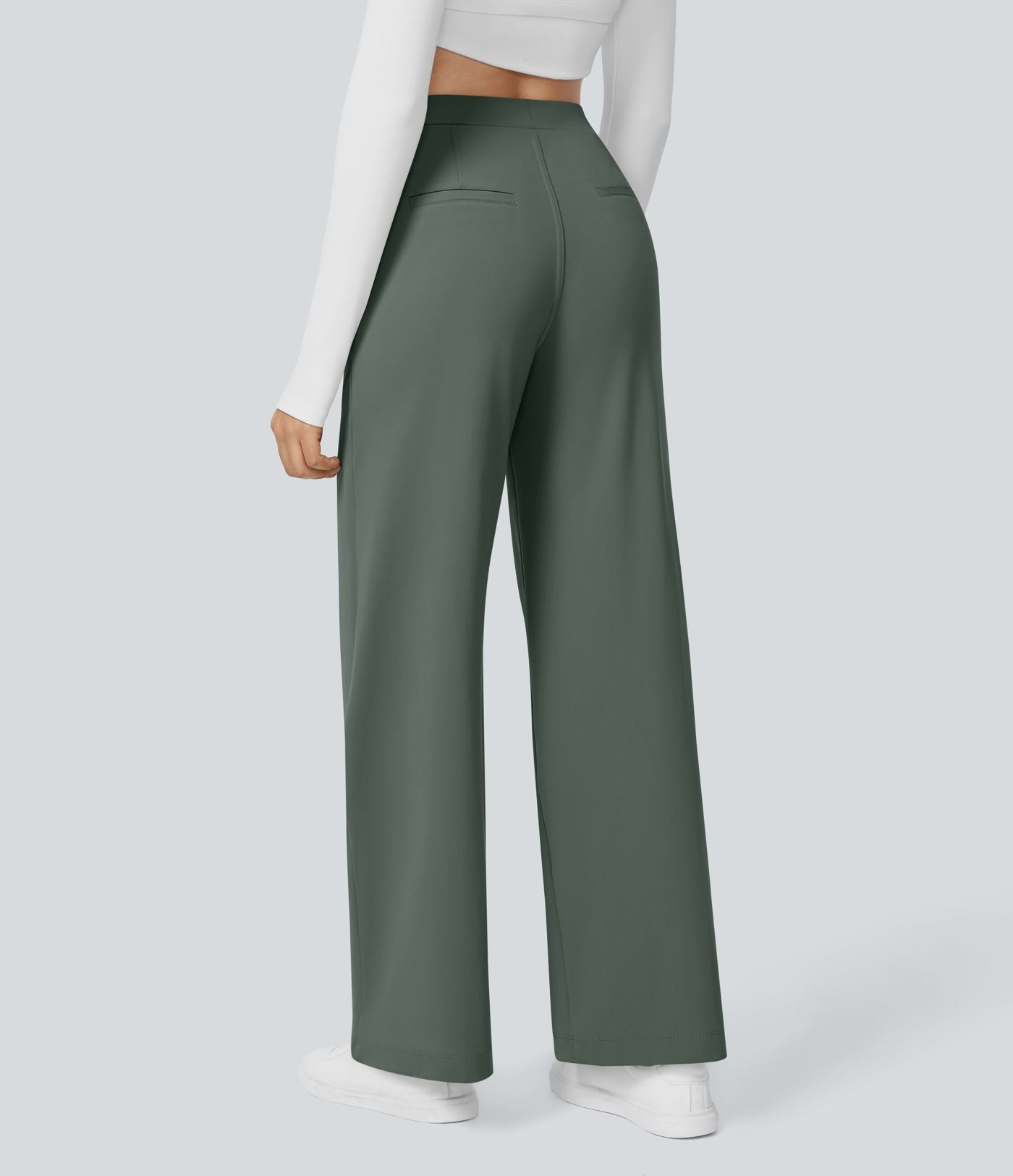 Pantalon tailleur Halara Flex™ DayStretch coupe droite taille haute avec poches