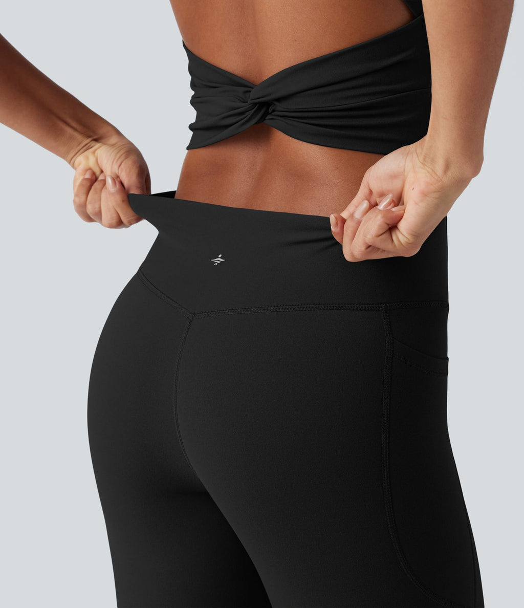 Combinaison d'entraînement gainante Halara UltraSculpt™ avec poches - Édition Easy Peasy - Bonnets E-G