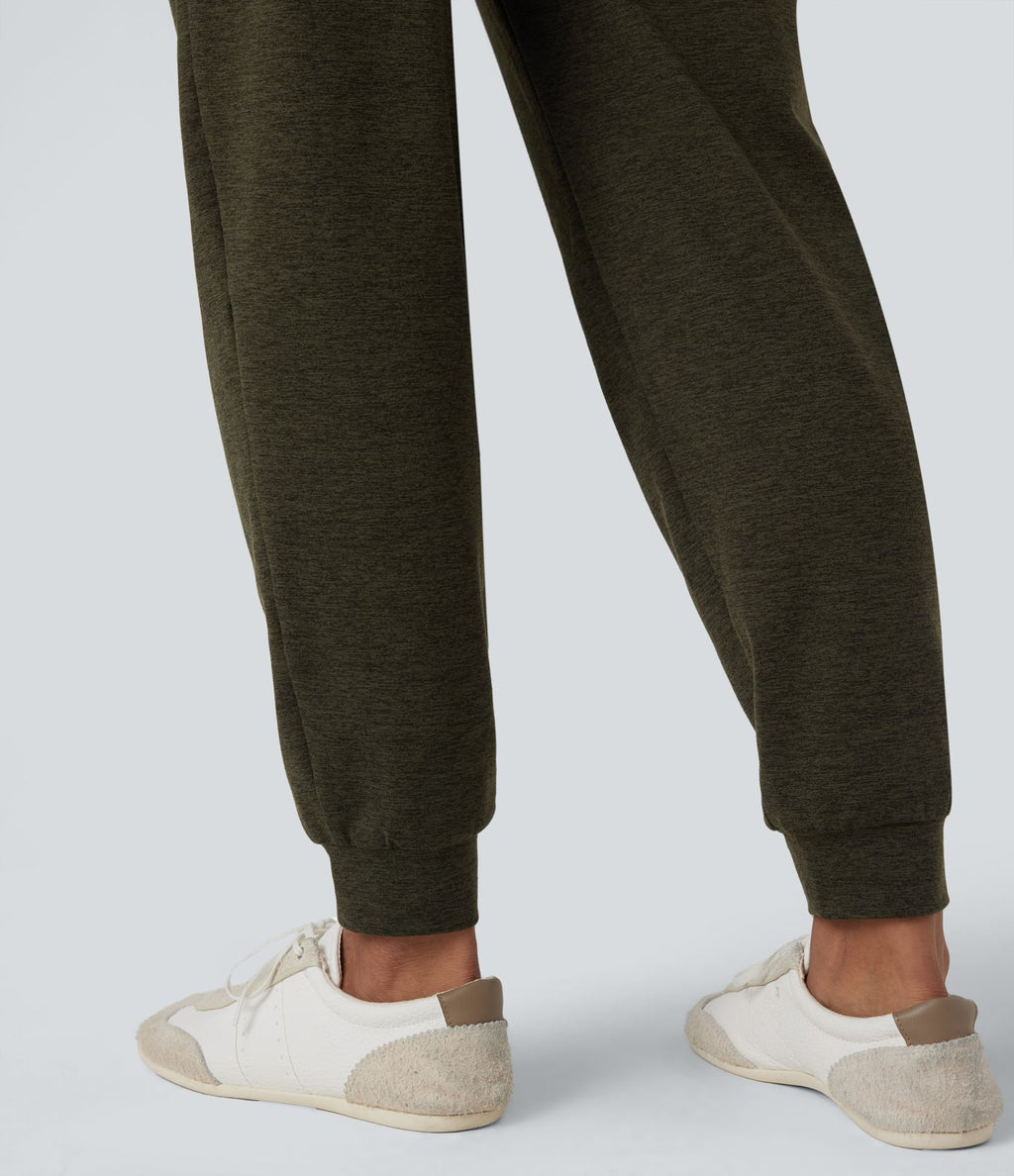 Jogging décontracté  thermique taille haute séchage rapide avec poches-UPF40+