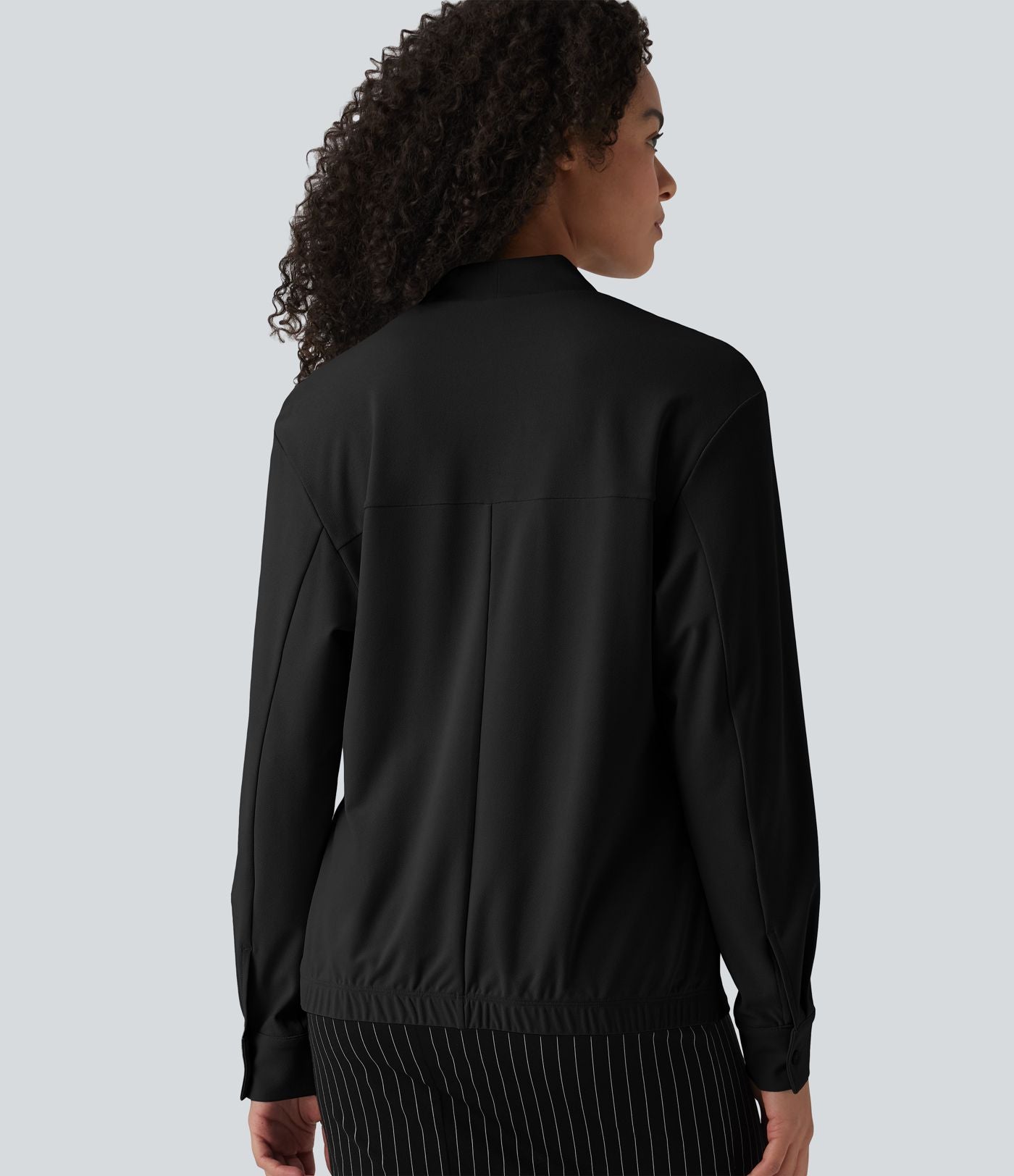 Blouse de travail col V manches longues
