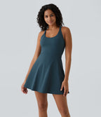 Robe de Danse Sport Mini à Volants Torsadés Dos Nu - Longueur Plus