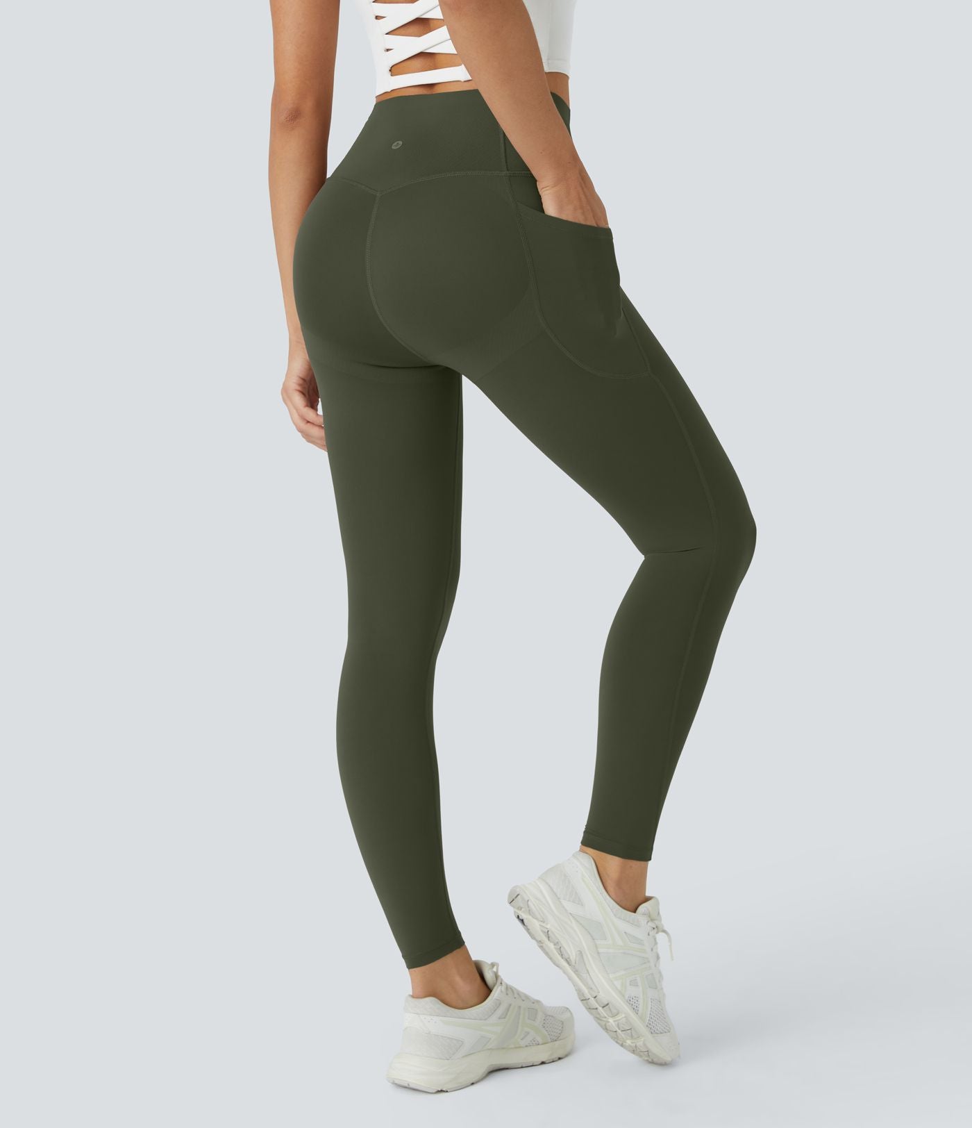 Legging d'entraînement gainant galbant taille haute avec poches Halara UltraSculpt™
