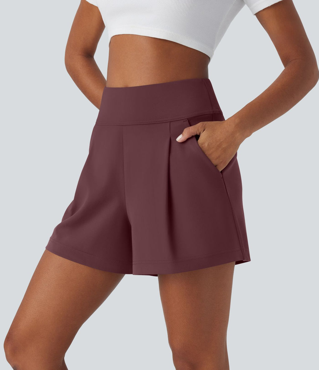 Short de travail large taille haute DayStretch avec poches
