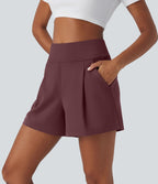 Short de travail large taille haute DayStretch avec poches
