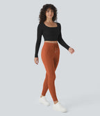 Jogging taille haute Softlyzero™ Plush avec cordon de serrage et poches latérales
