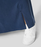 Pantalon Large Casual Taille Haute Boutonnés Fermeture Éclair Plissé Poches Latérales Ourlet Fendu Grande Taille