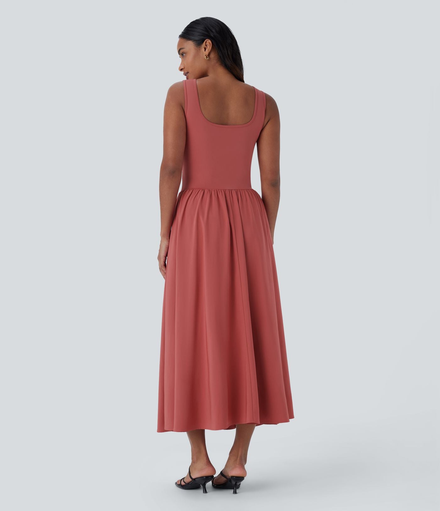 Robe longue décontractée sans manches Breezeful™ à découpes et séchage rapide - Se porte devant ou dos