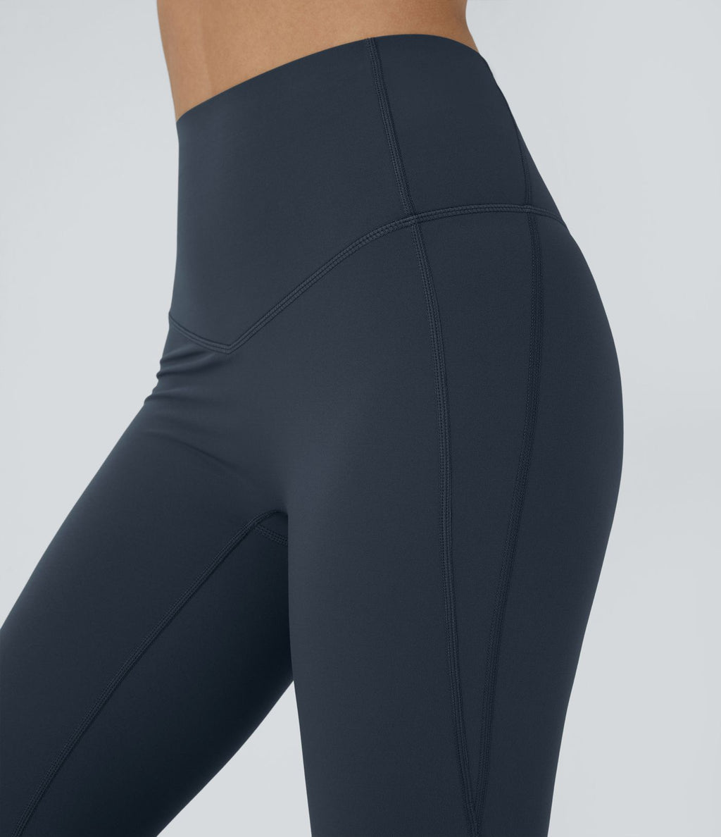 Pantalon 7/8 d'entraînement gainant galbant taille haute avec poches Halara UltraSculpt™