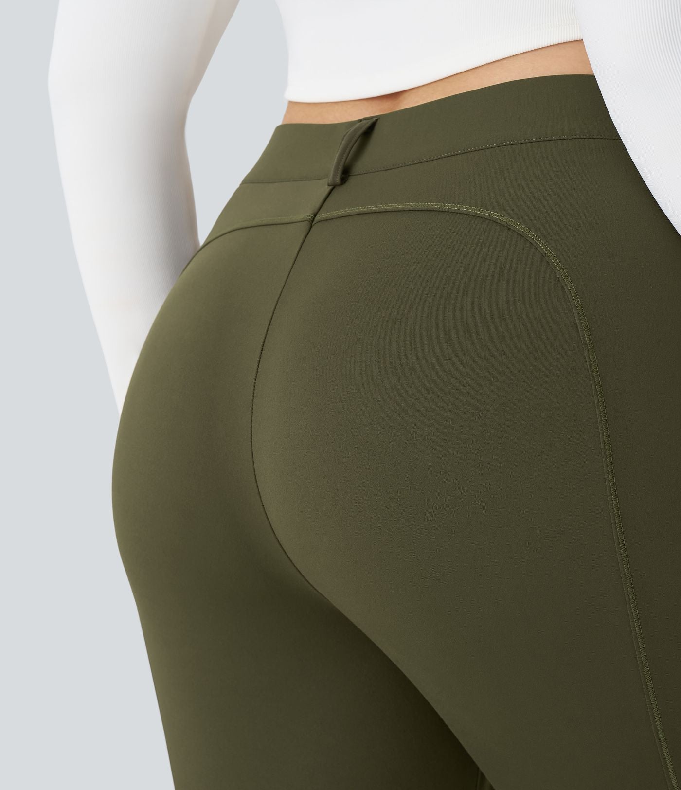 Pantalon cargo randonnée grande taille ajusté uni taille haute DayStretch avec poches zippées