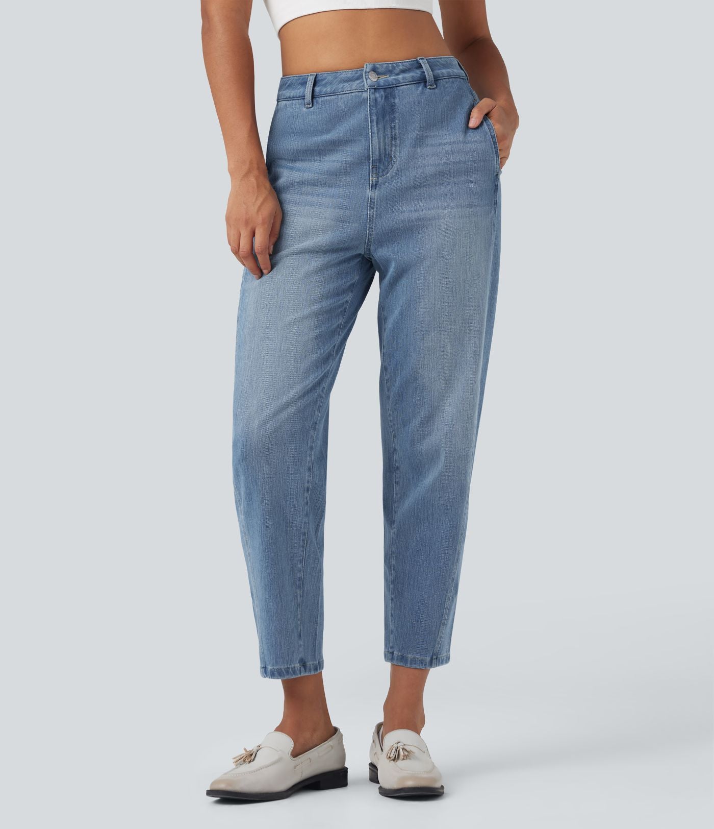 Jean 7/8 Halara Flex™ taille haute avec poches