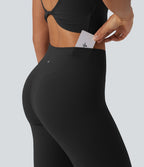 Legging de yoga 7/8 Halara UltraSculpt™ taille haute avec couture string et poche arrière