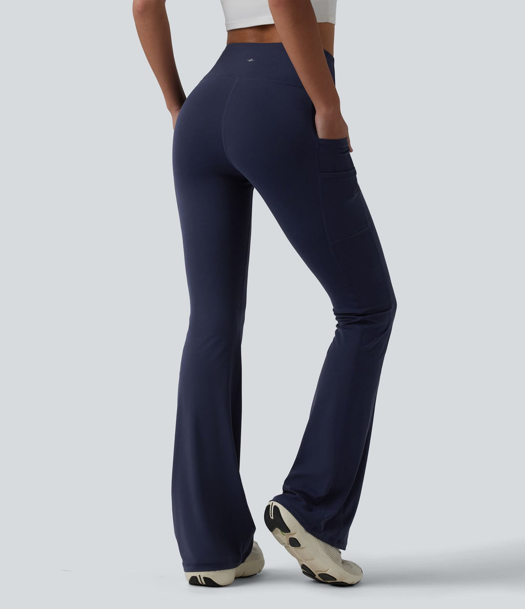 Legging de yoga bootcut SoftlyZero™ taille haute avec poches - UPF50+