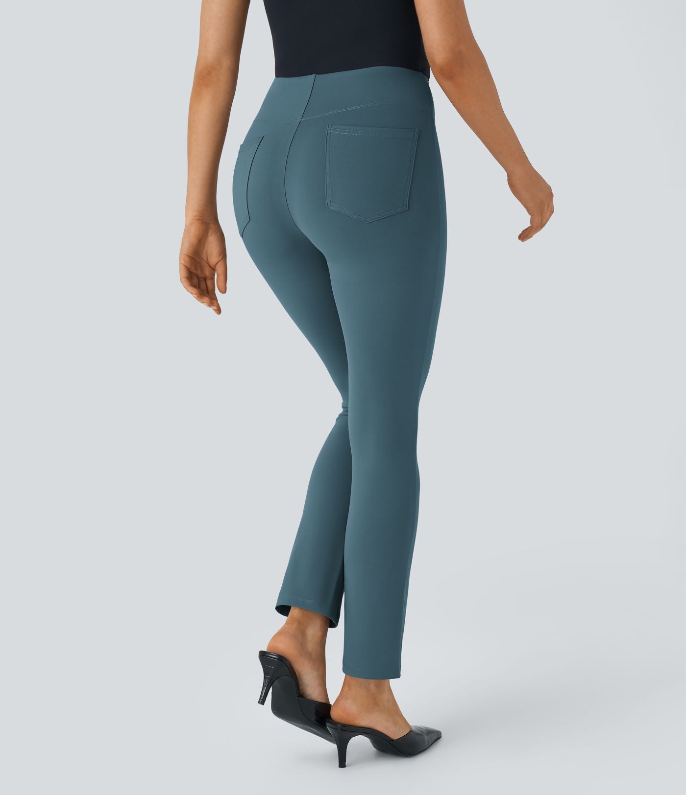 Pantalon tailleur fuselé taille haute Halara Flex™ avec poches