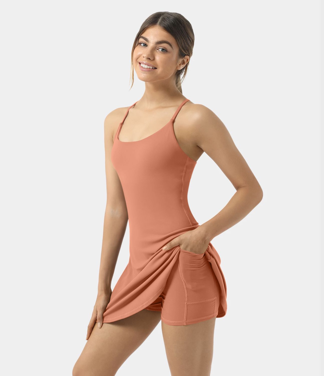 Robe de sport SoftlyZero™ Plush dos nu A-C
