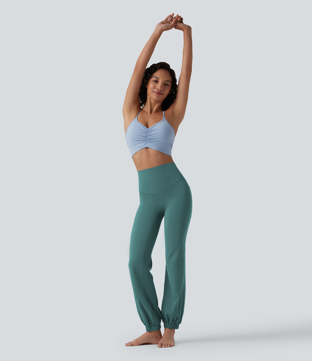 Jogging ballon danse SoftlyZero™ taille haute gainant avec poches