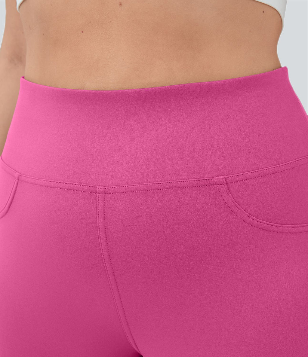 Legging yoga évasé grande taille taille haute DayStretch avec poches