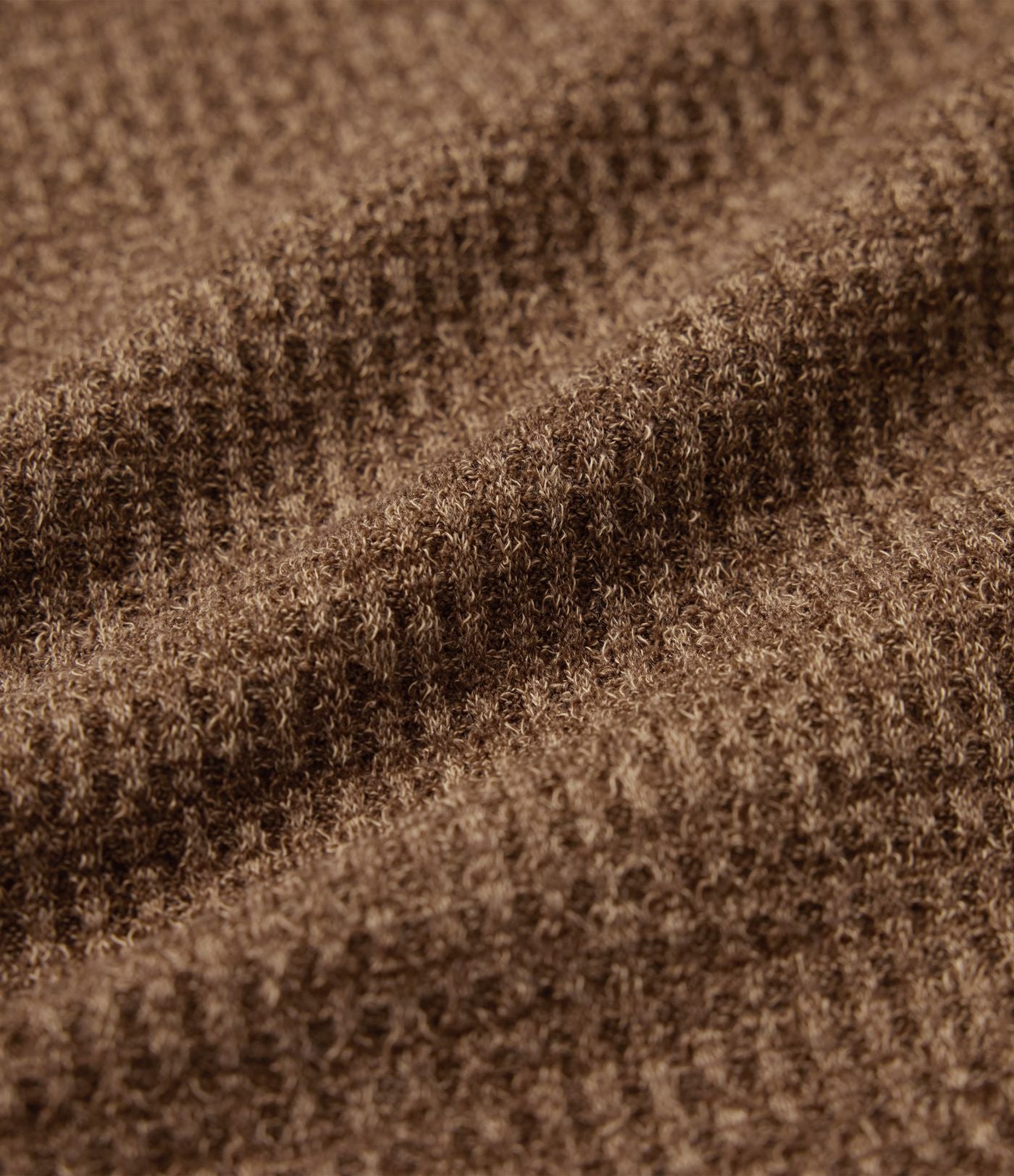 Veste décontractée maille gaufré manches longues ourlet arrondi avec poches