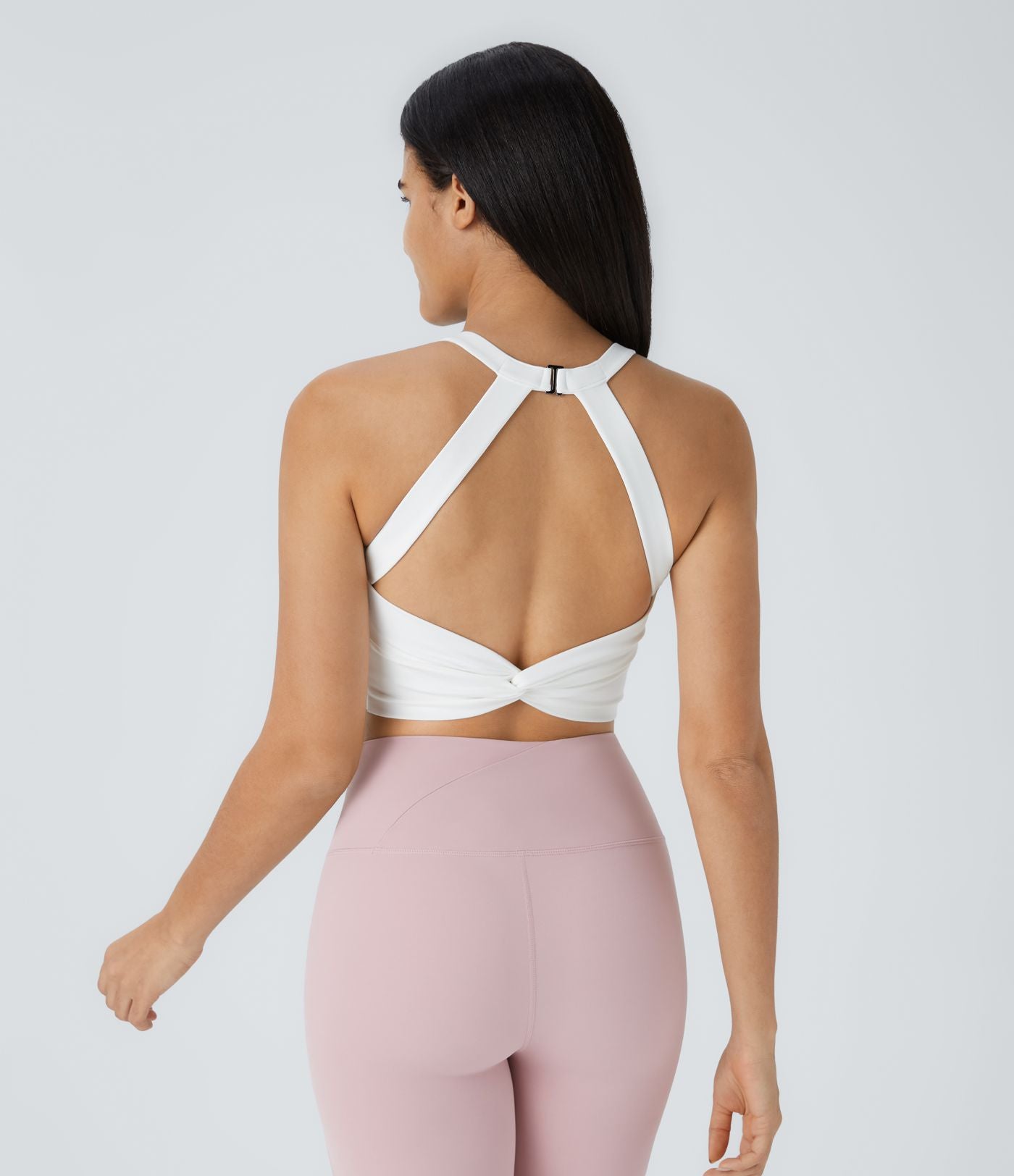Débardeur yoga court SoftlyZero™ Plush à découpes A-C