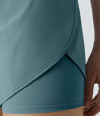 Breezeful™ Short 8,8cm Yoga Séchage Rapide 2 en 1 Taille Super Haute Ourlet Courbé Poches Latérales