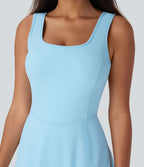 Robe SoftlyZero™ Airy de danse mini 2-en-1 dos nu, col U, bretelles croisées, poches latérales et effet frais InstantCool, accès facile Easy Peasy