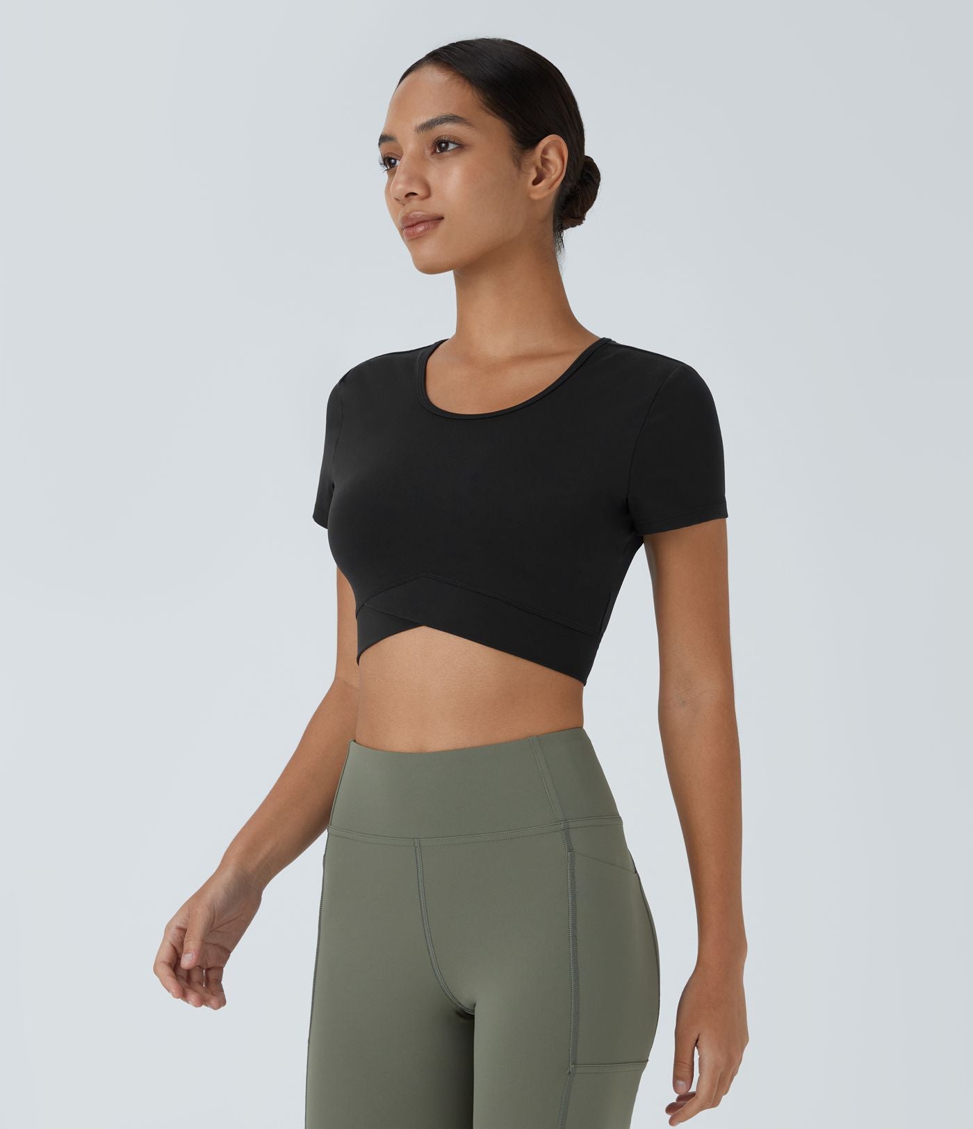 Softlyzero™ Plush Sports Top Ourlet Croisé