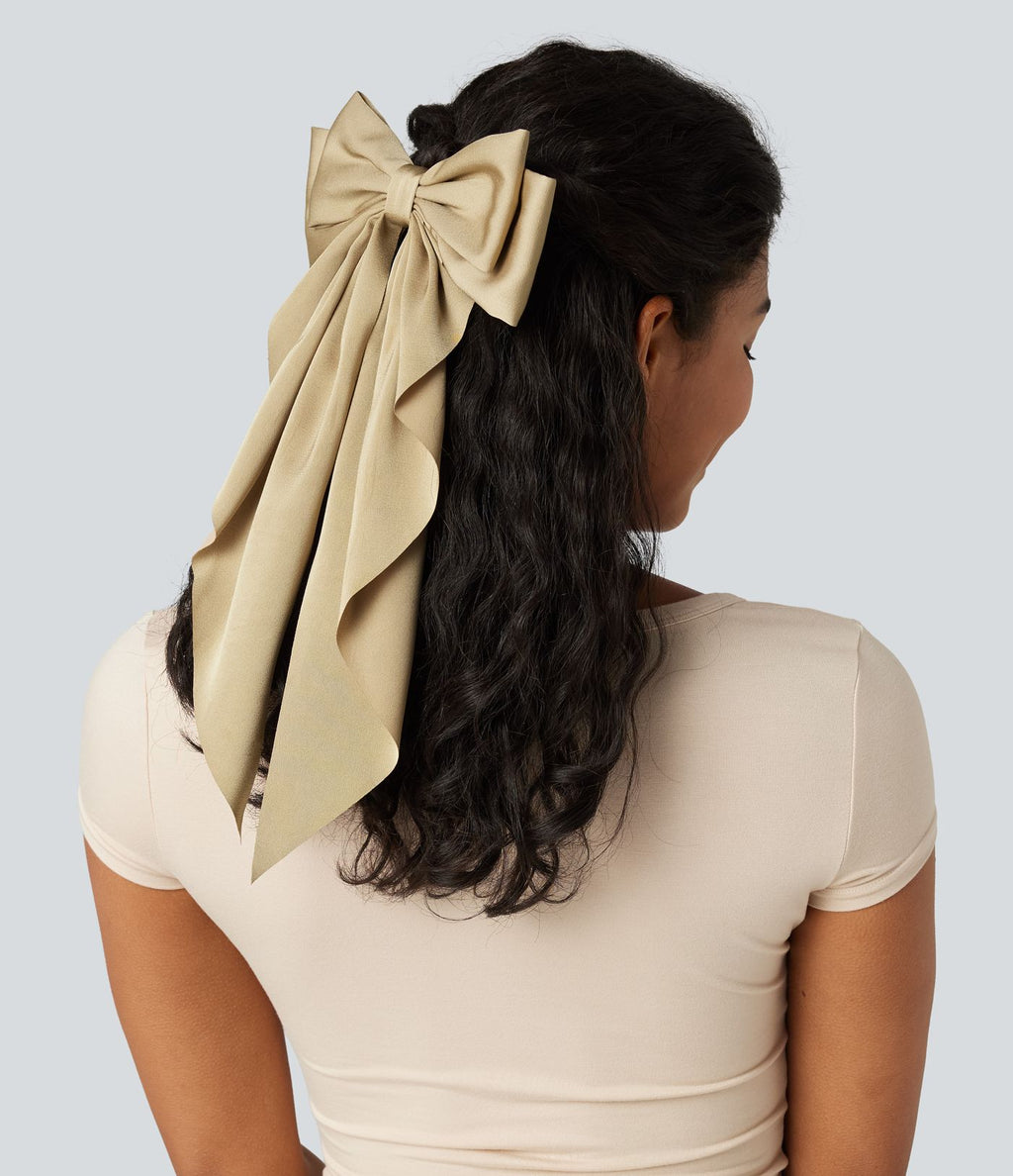Barrette nœud en satin