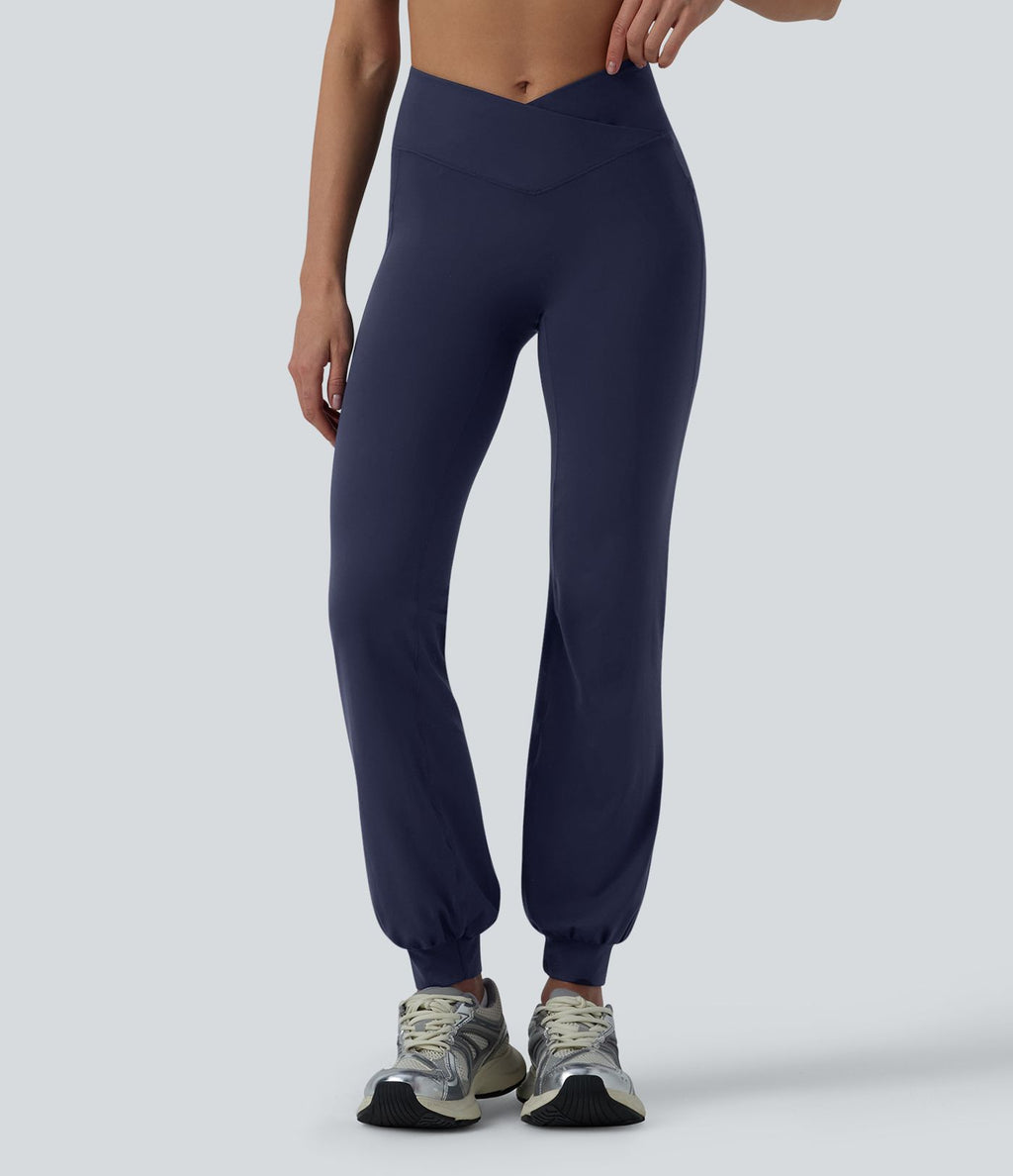 Jogging danse SoftlyZero™ croisé taille haute avec poches - UPF50+