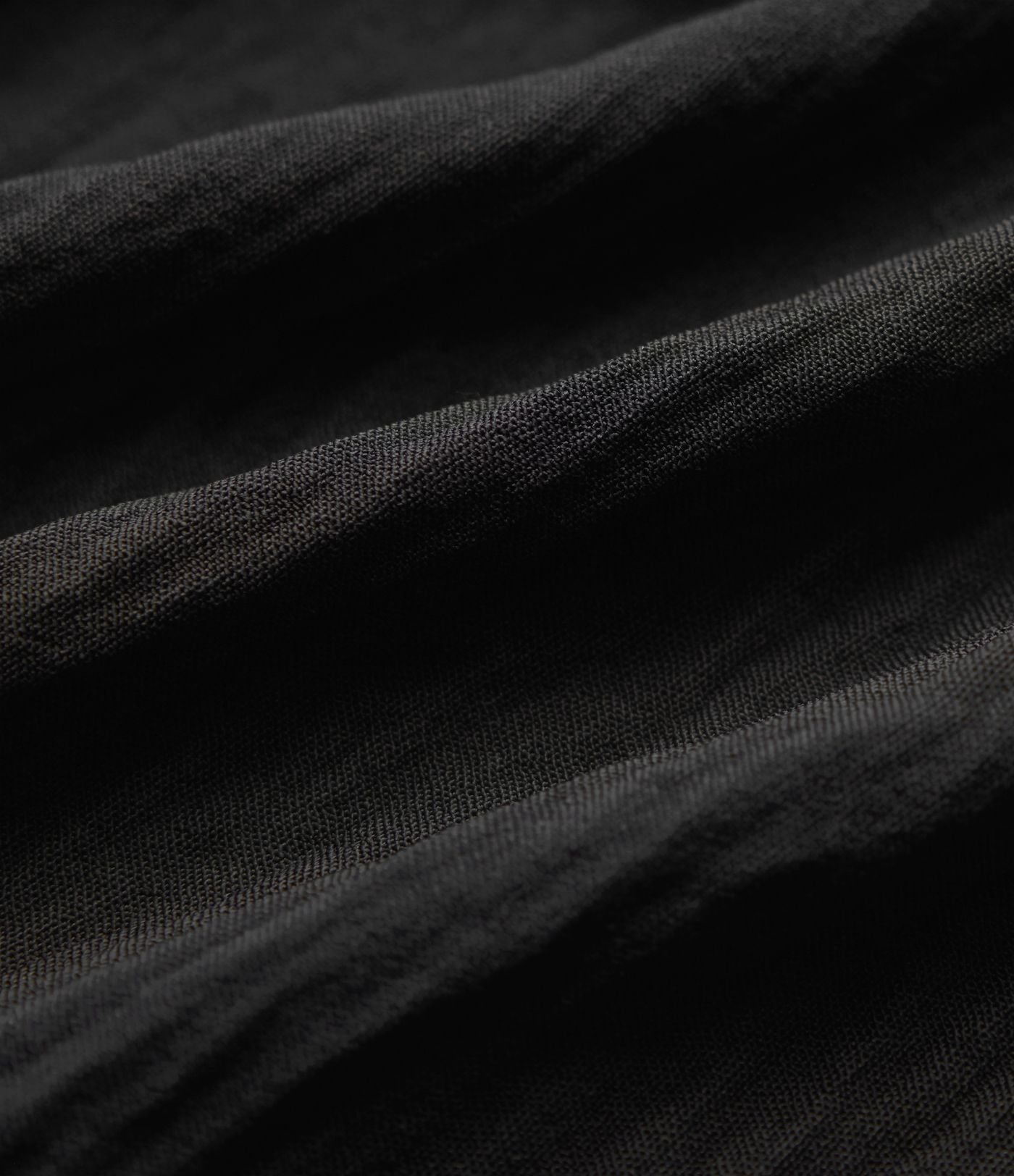 Chemise effet lin esprit bureau à revers, manches retroussées et lien à nouer