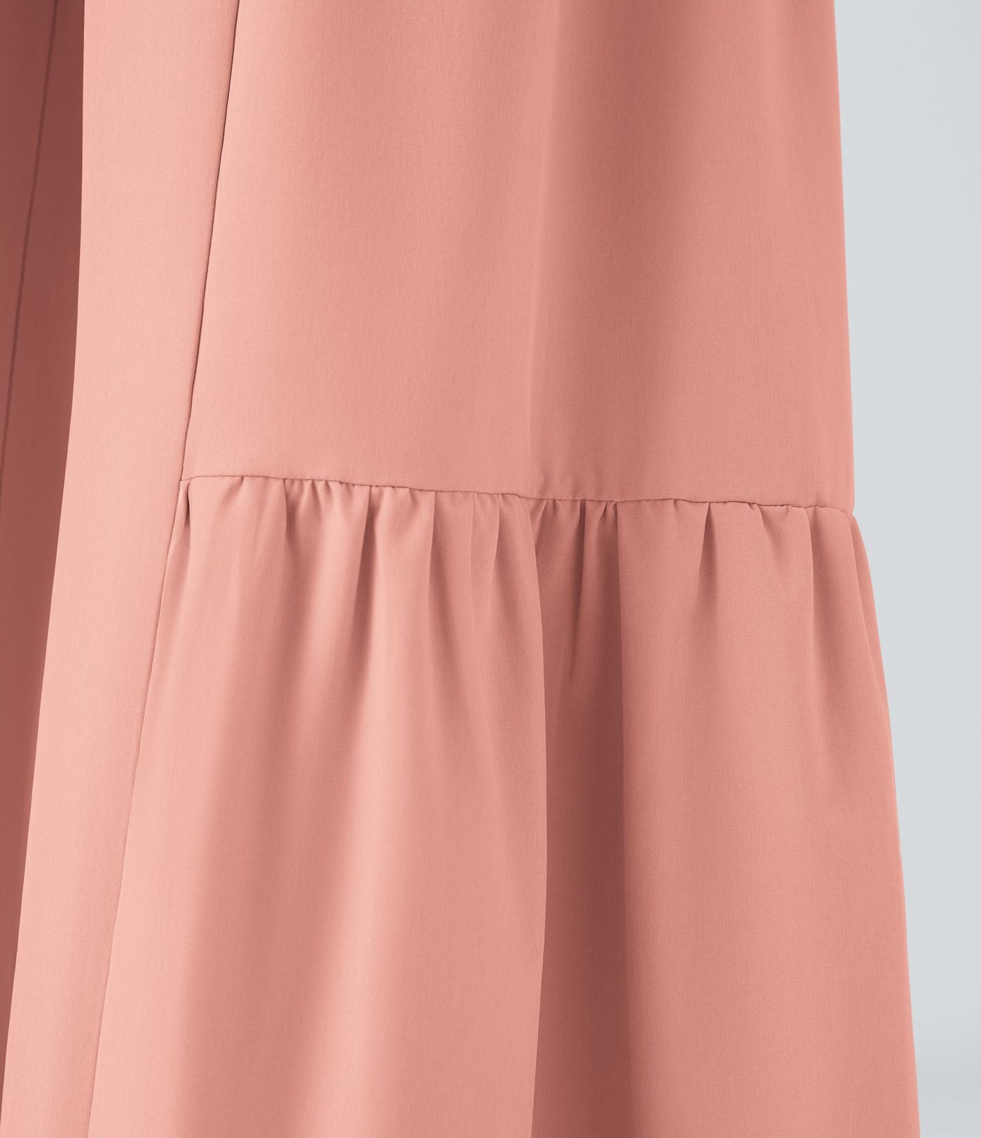 Breezeful™ Pantalon Large Casual Taille Haute Froncé à Nouer Devant et Dos Fluide Séchage Rapide