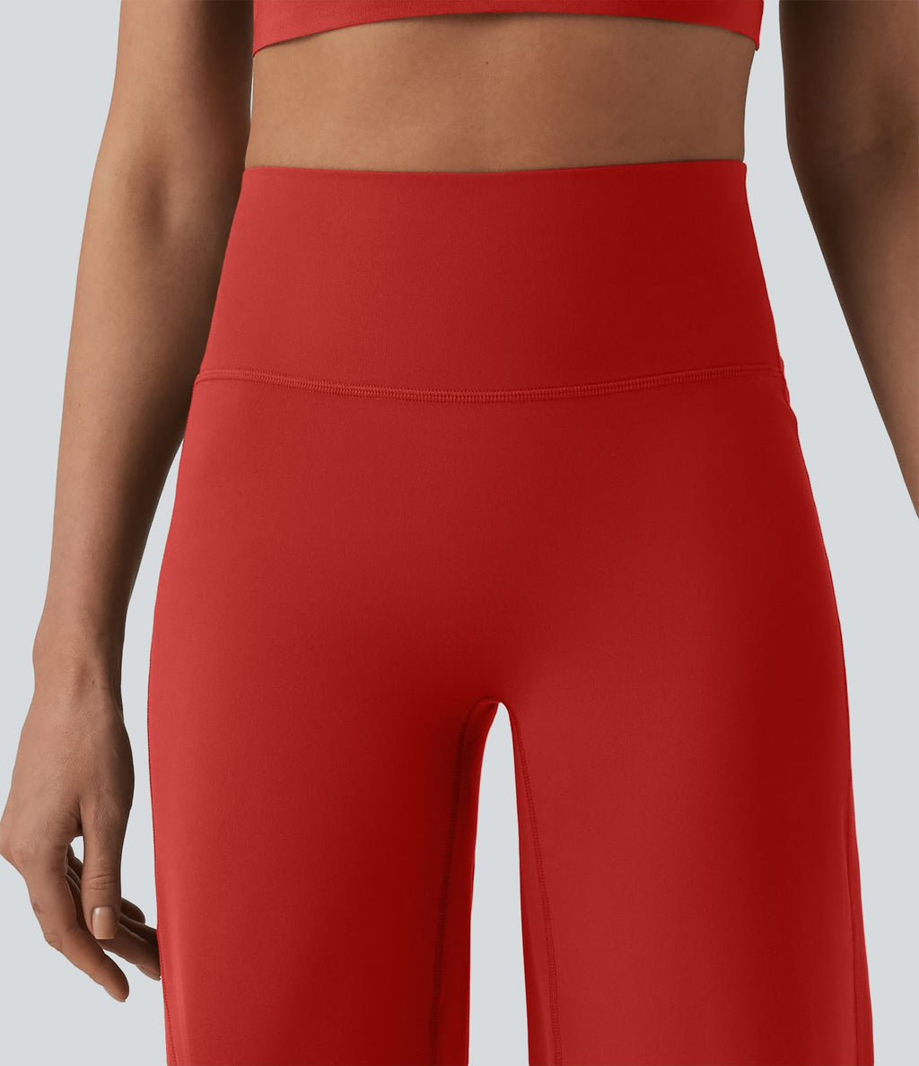 SoftlyZero™ Pantalon yoga coupe droite gainant taille haute à fronces - UPF50+