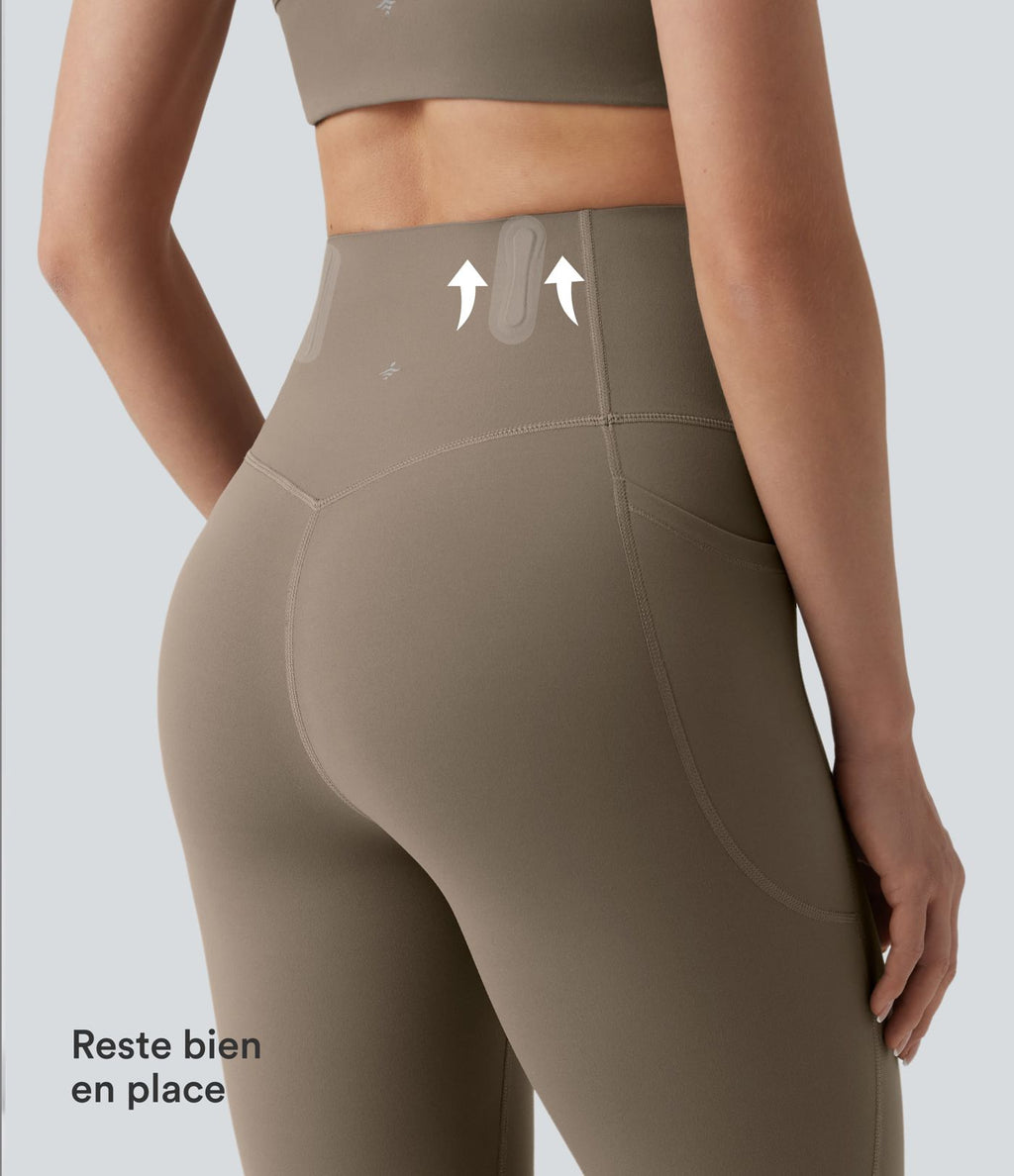 Legging 7/8 de yoga taille haute gainant sculptant anti-roulottage Halara UltraSculpt™ avec poches