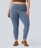 Halara Flex™ Jegging Casual Taille Haute Tricot Extensible Poche Latérale Arrière Grande Taille